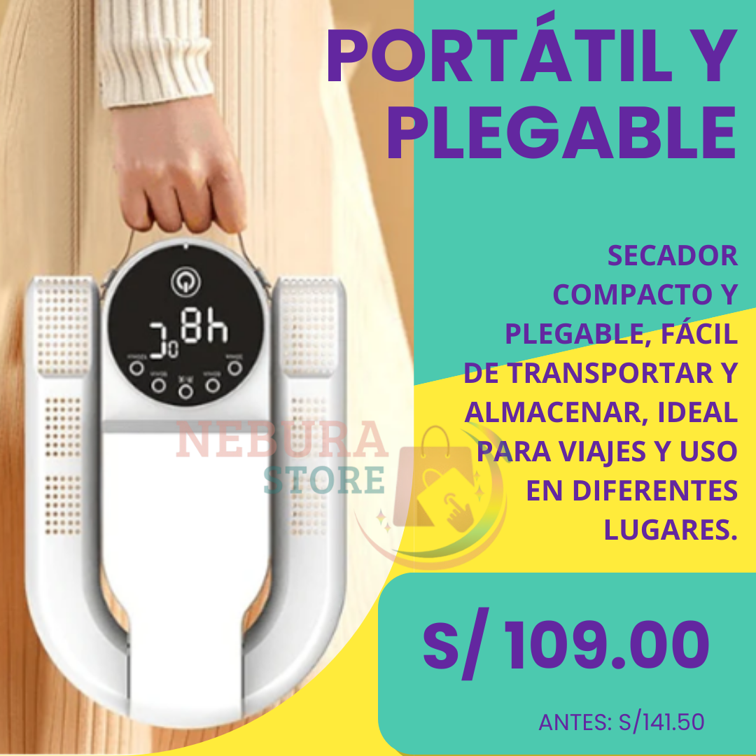 SECADOR DE ZAPATOS PORTATIL INTELIGENTE - Multifuncional Plegable